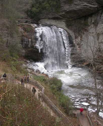 Looking Glass Falls in winter, Pisgah National Forest, NC